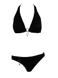 Next By Athena Black Belted Halter Bikini w/Locket 14
