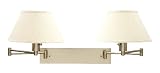Review LAMPS PLUS  / Mason Inn Double Head Plug-In Swing Arm Wall Lamp