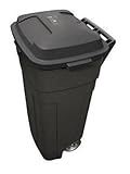 Rubbermaid 2898-04-BLA Wheeled Refuse Can 34 Gal (Pack of 4)