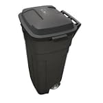 Rubbermaid 2898-04-BLA Wheeled Refuse Can 34 Gal (Pack of 4)