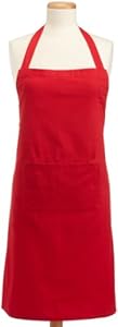 DII Chefs Full Apron with Pockets, Red