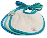 Imse Vimse Organic Cotton Terry Dribble Bibs - Shades of Blue