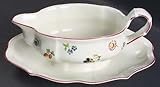 Villeroy & Boch Petite Fleur Gravy Boat & Attached Underplate, Fine China