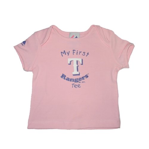 Infant / Baby MLB Texas Rangers My First Tee T-Shirt - Pink (Size: 18)