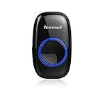Tenswall ワイヤレスドアベルアクセサリ リモコン送信機（黒い）