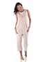 BambooDreamsTM Clara Circle Tunic Pajama Set - Soft Pink - X-Large (16)