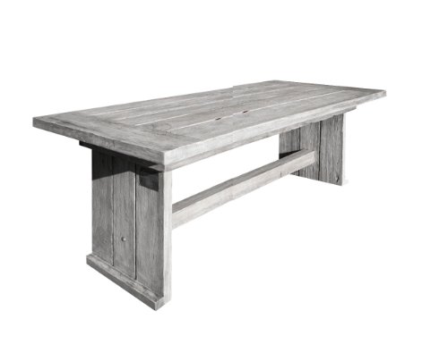 Ambientehome 68335 Strandgut07 Tisch recyceltes Teak grau finish ca. 220 x 100 x 75 cm