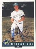 Steven Cox, Oakland Athletics Autographed Card