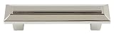 Atlas Homewares 4-Inch The Classics Collection Trocadero Beveled Pull, Polished Nickel #241-PN