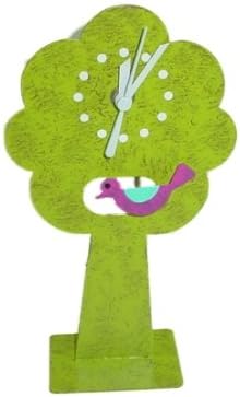 Tree Tabletop or Desk Clock with Moving Bird