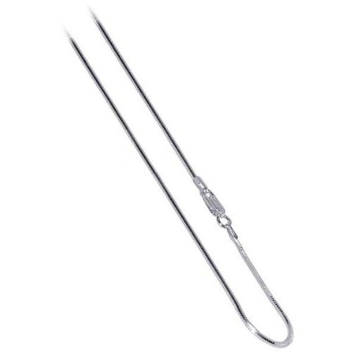 31EUwlo0W1L Sterling Silver Jewelry: Sparkling Silver 1 MM Italian Snake Chain Necklace 9" 16" 18" 20" 22" 24" 30"
