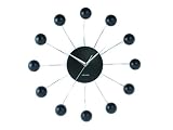 Karlsson KA5204BK Wanduhr Big Spider Stahl mit Plastik Kugeln schwarz