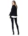 Women's Solid Long Sleeves One Button Closure Side Pocket Inner Stripe Blazer