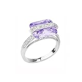 STUDIO 925: *FIREBOLT AMETHYST CZ 4CT RING*