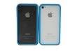 Blue Bumper with Back iPhone 4S Case (Compatible with Apple iPhone 4S, iPhone 4)