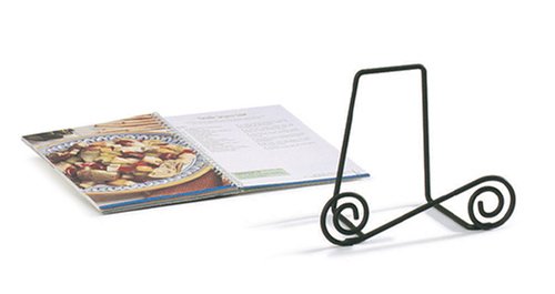 Black SCROLL metal COOKBOOK HOLDER Kitchen DECOR