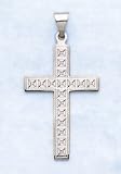 Large Cross In 14kt White Gold