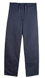 Unisex Solid Color Scrub Pant - Navy