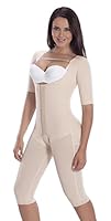 Fajas Colombianas MariaE Post-surgery Post partum with Sleeves Beige 9142