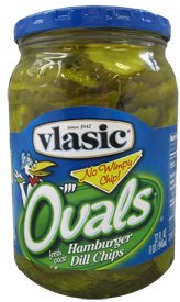 Vlasic Ovals Hamburger Dill Chips by Pinnacle Foods