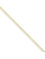 10k Yellow 20in Gold 1.3mm Solid D/C Cable Necklace Chain. Metal Wt- 2.75g