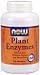 NOW Plant Enzymes with Lactase, Protease, Papain & Bromelain, 240 Vcaps