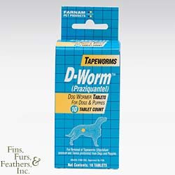 Farnam D-Worm Tapeworm Tab 10ct