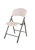  : Lifetime #34409 Folding Chair with a Almond Molded Seat and Back