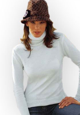 Pullover Rollkragenpullover Pulli weiß Gr. 32/34