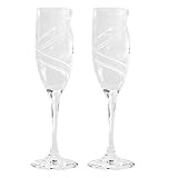 Etched Swirls 6-oz. Flute Set by Uniquely Quince