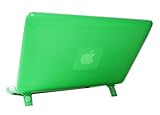 Green mCover® Hard Shell Cover Case + Free Keyboard Skin for A1342 White Unibody MacBook 13-inch (Model No. A1342, Order # MC207LL/A MC516LL/A, released after Oct. 20, 2009)