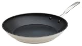 Simply Calphalon Stainless 12-Inch Omelet Pan with Nonstick Interior