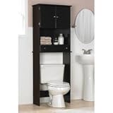 Over the Toilet Bathroom Space Saver (Espresso) (68.06H x 25.25W x 11.56D)