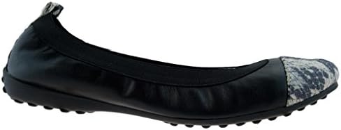 Bailarinas GOLIA NER Black/Beige Snake Toe Ballerina Flat