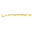 14K Yellow Gold Classic Figaro Chain - 4.50mm - 22 inch