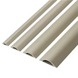 （まとめ） エレコム 床用モール 幅45mm×長さ1m ベージュ LD-GA1307 1本 【×10セット】