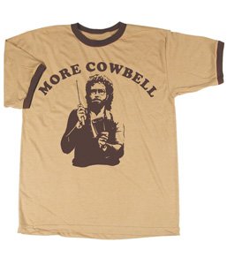 SNL Saturday Night Live More Cowbell Vintage Tan/Cream T-Shirt Tee