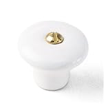 Review Laurey  / Laurey 30mm Ceramic Knob with center hole - White