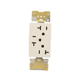 Leviton AC320-W Acenti NEMA 5-20R Triplex Receptacle, Alabaster