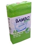 Bambo Nature® Ultra Absorbent Chlorine-Free Eco-Friendly Baby Diapers - Size 4+ Maxi+ - Fits 26.5 to 48.5 lbs - 46 Count (Pack of 2)