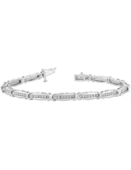 Diamond Bracelet 1.0 Carat (ctw) in 10K White Gold