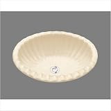 Bates & Bates P1519.WH Julie Drop In Bathroom Sink with Overflow in White