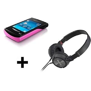 Sony Ericsson Yendo W150i + Casque Sony MDR-ZX300 Noir et Rose