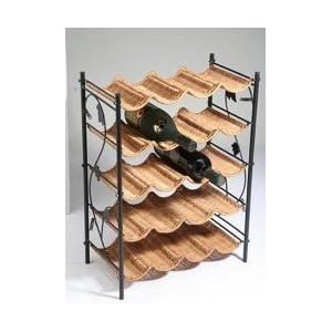 Wicker Wine Rack by