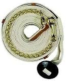 Centaur XL Cotton Web Lunge w/Chain - White - 35 Ft