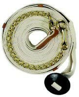 Centaur XL Cotton Web Lunge w/Chain - White - 35 Ft