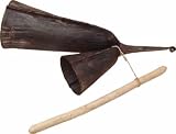 Product details for Overseas Connection Ghana Double Gonkogwe Bell with Stick, Black 14 Inches