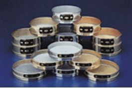 8 in. Brass Frame Sieve, 8.0 mm, 5/16 in. Stainless Steel Wire Mesh, Full Height (2 in.) - 5/16"BS8F - EACH