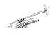 Hazelton Primus-Series B Flat Trumpet, Silver Plated