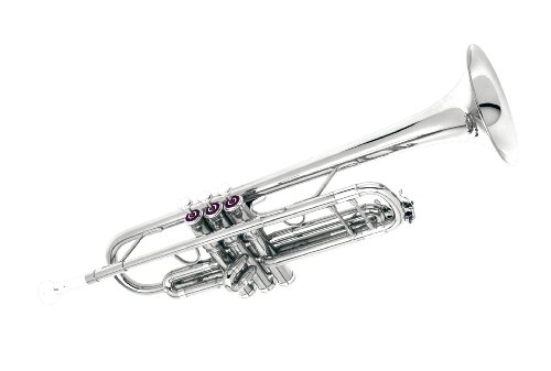 Hazelton Primus-Series B Flat Trumpet, Silver Plated